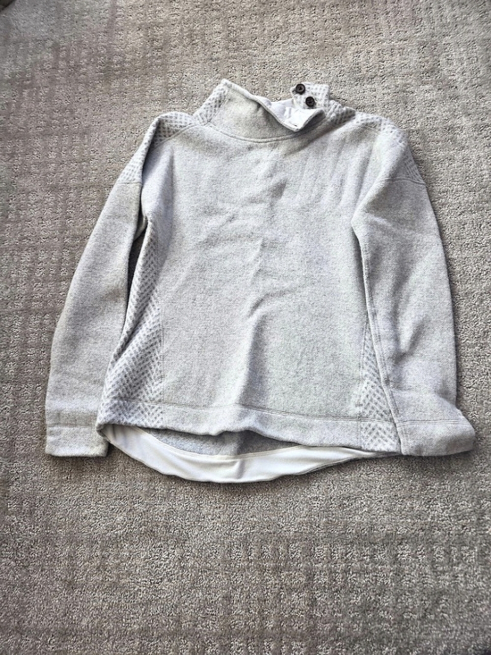 Marmot Wool Blend Pullover in Gray & White Like New
